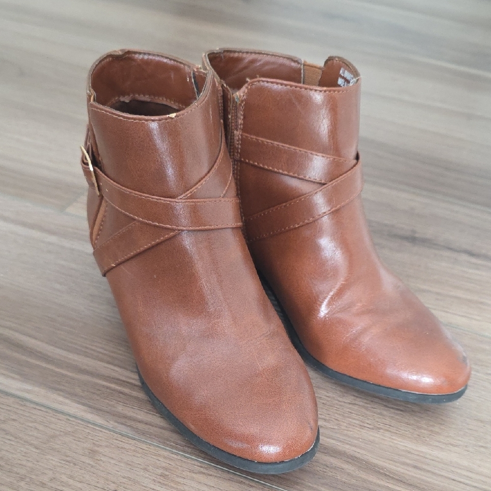 Karen Scott Brown Ankle Booties